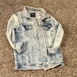 Zara Faded Blue Denim Jacket